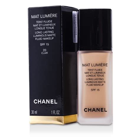 Chanel Mat Lumiere Long Lasting Luminous Matte Fluid Makeup 